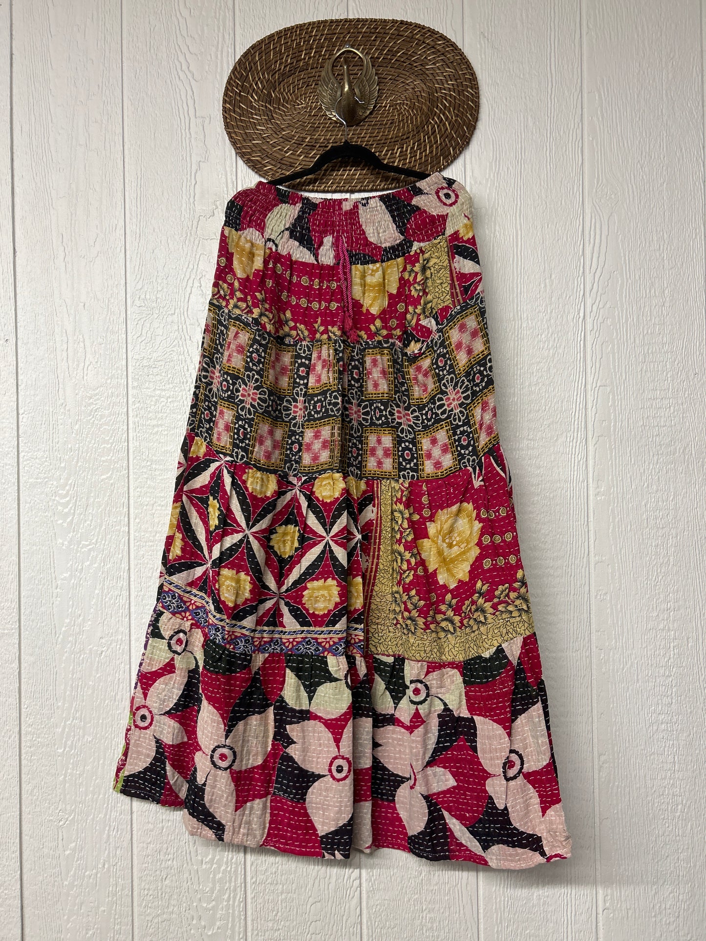 Pareo Kantha Lotus Maxi Skirt 0826 152