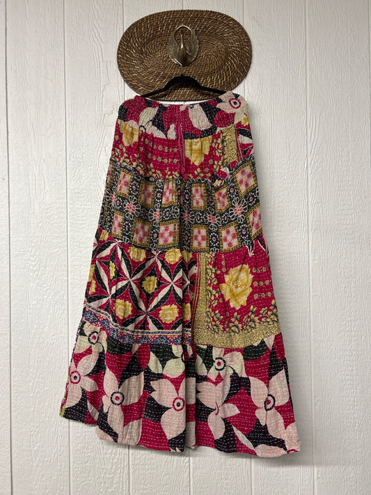 Pareo Kantha Lotus Maxi Skirt 0826 152