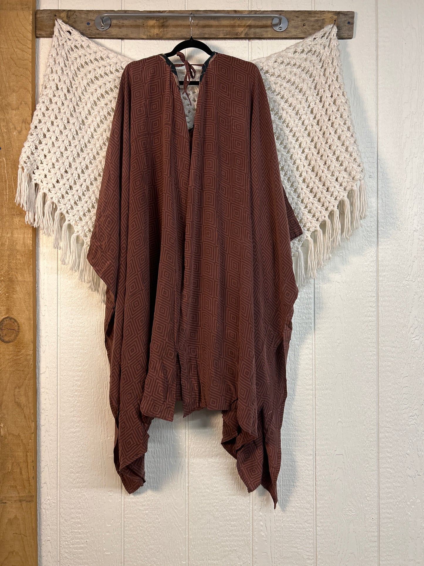 Crepe Sari Orchid Kimono 0626 208