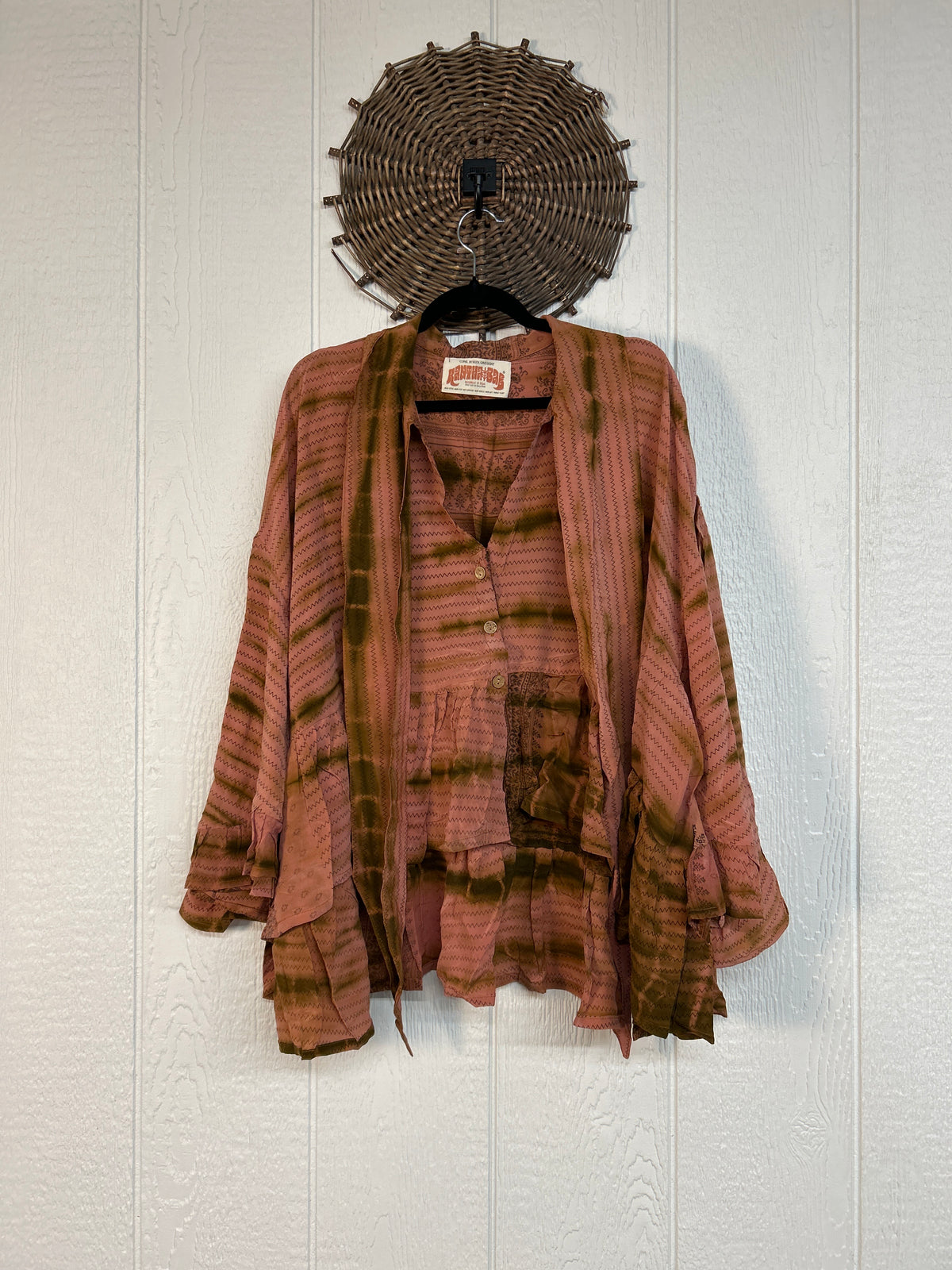 Crepe Sari Wild Rose Top 1026 063