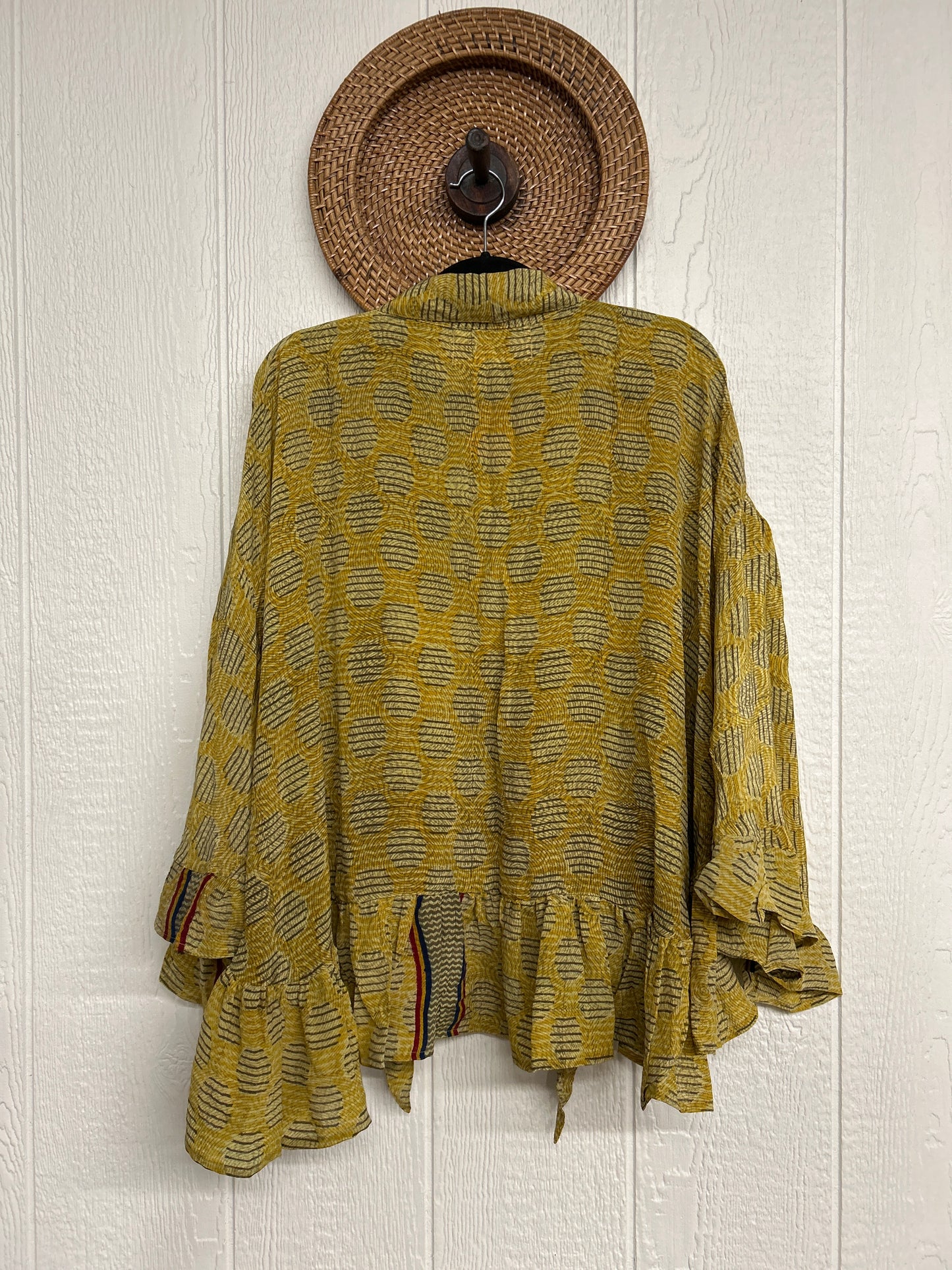 Crepe Sari Wild Rose Top 1225 095