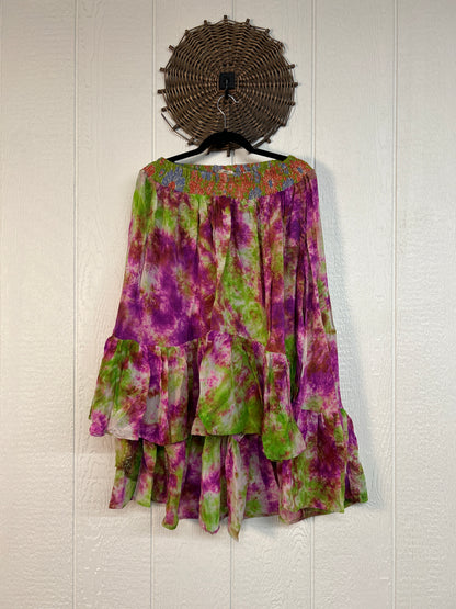 Crepe Sari Dahlia Skirt 1026 187