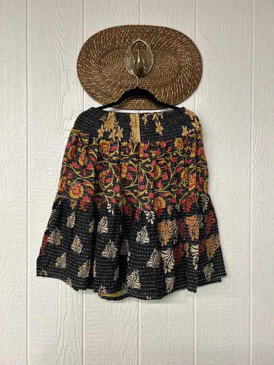Pareo Kantha Meadow Skirt 0826 251