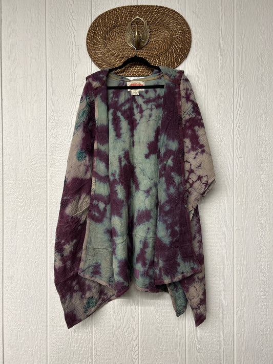 Aura Edit Fine Kantha Wanderlust Poncho 1026 005