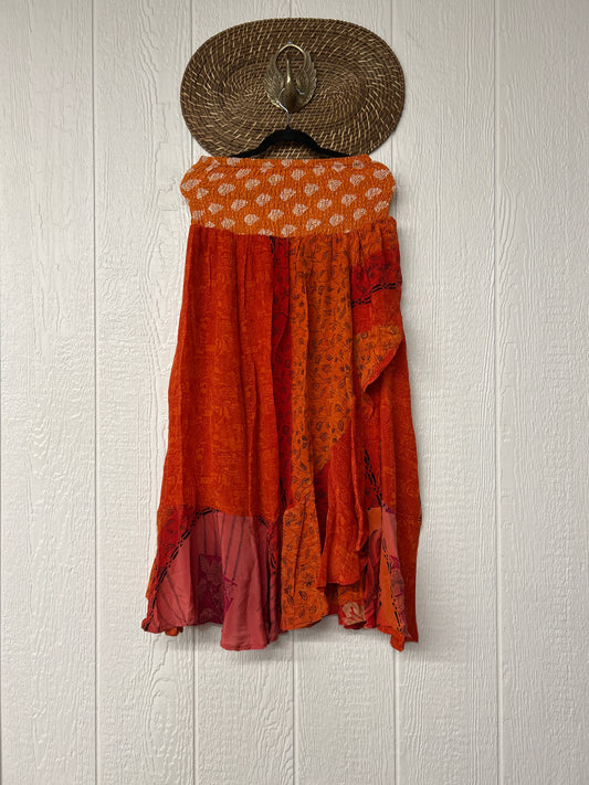 Crepe Sari Inner Peace Wrap Skirt 0626 012