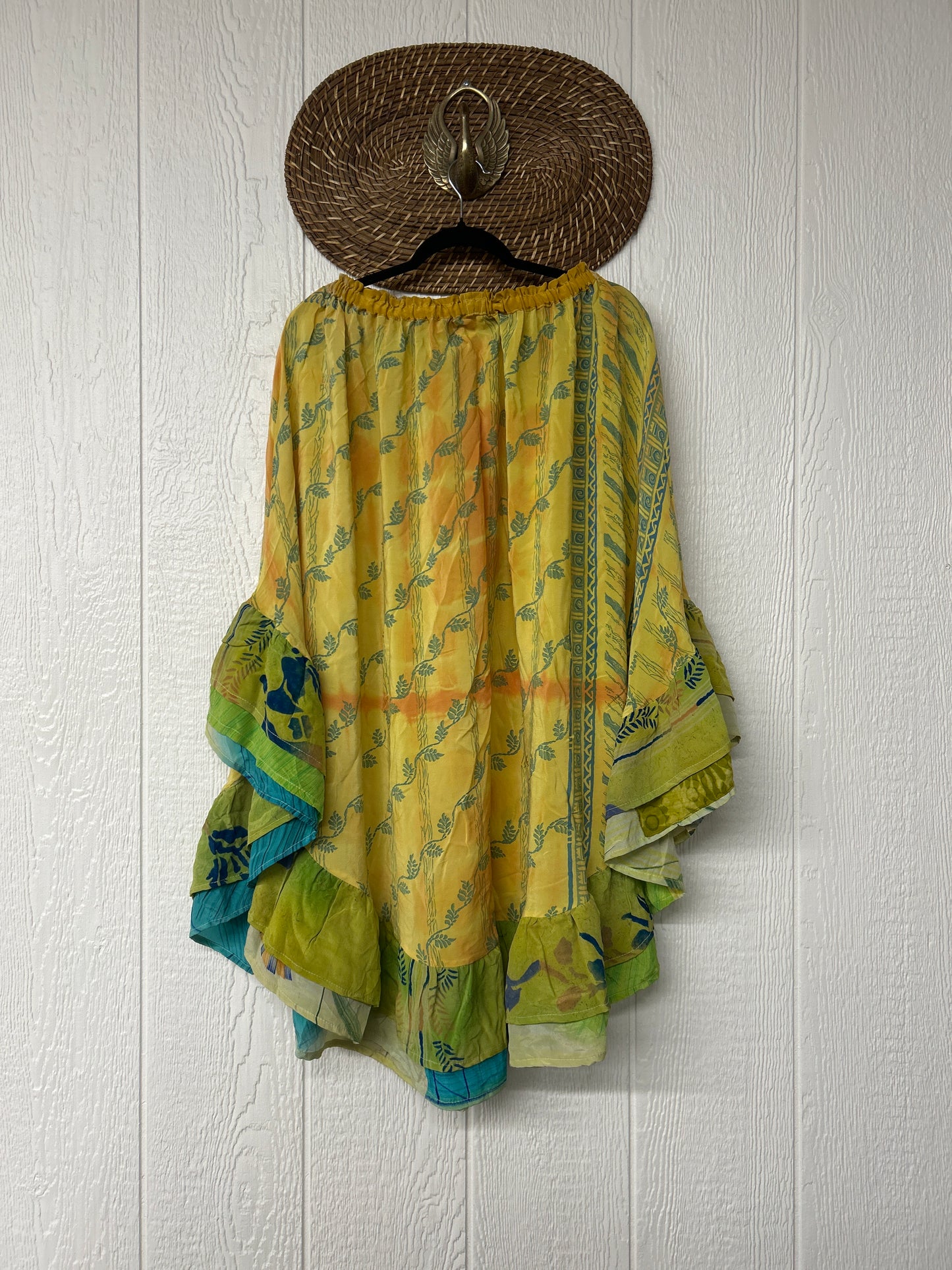 Crepe Wild Rose Skirt 1025 088