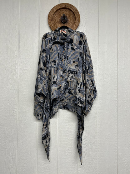 Crepe Sari Nirvana Button Down 1125 207