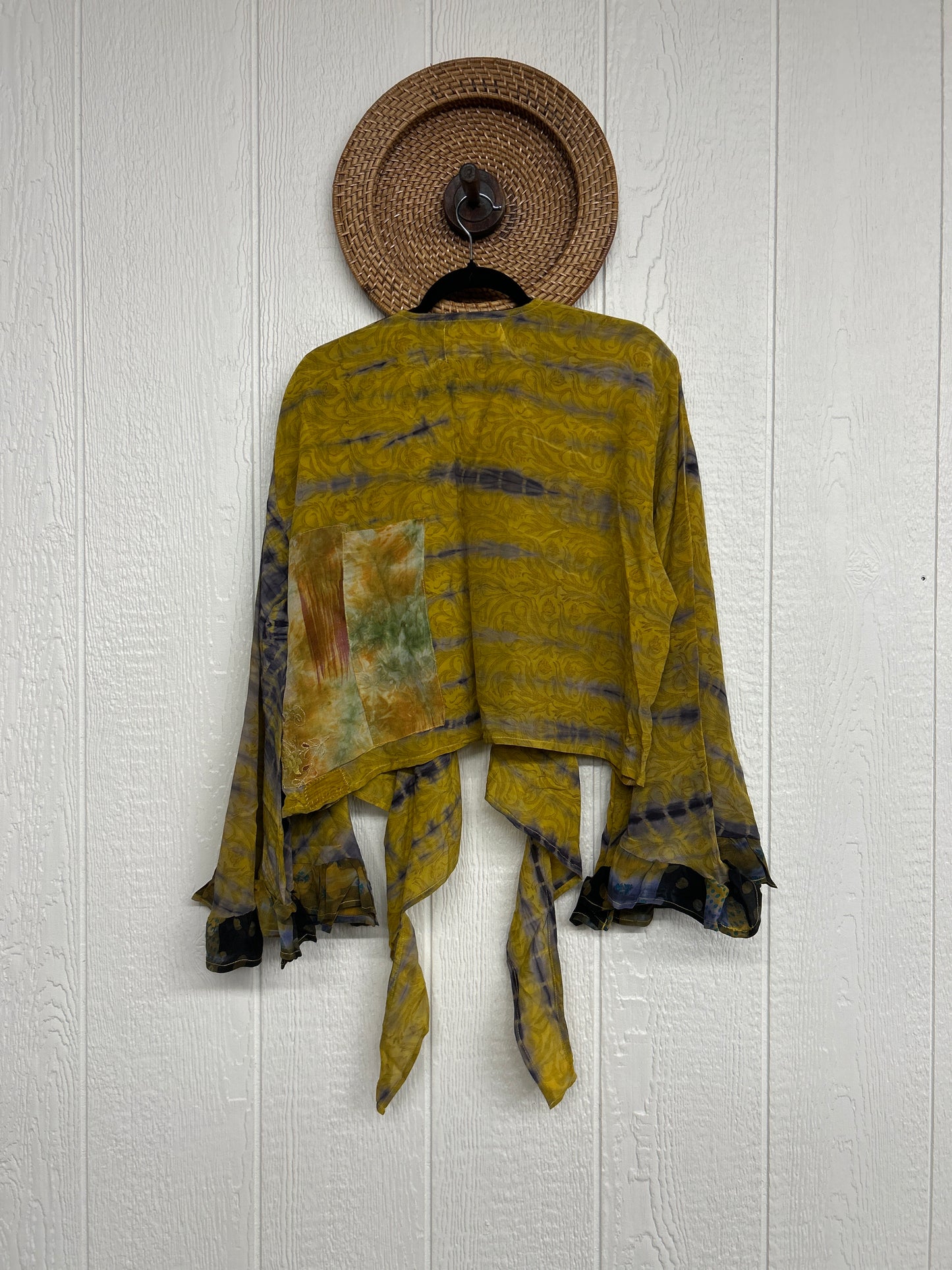Crepe Sari Zeppelin Crop Shrug 0426 119