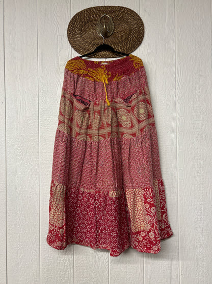 Pareo Kantha Lotus Maxi Skirt 0826 113