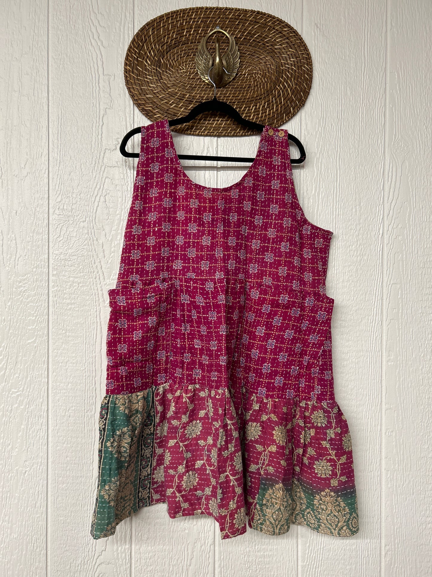 Kantha Meadow Mini Dress 0625 025