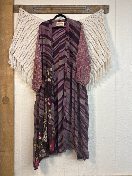 RETAIL Crepe Sari Evermore Kimono 0326 190