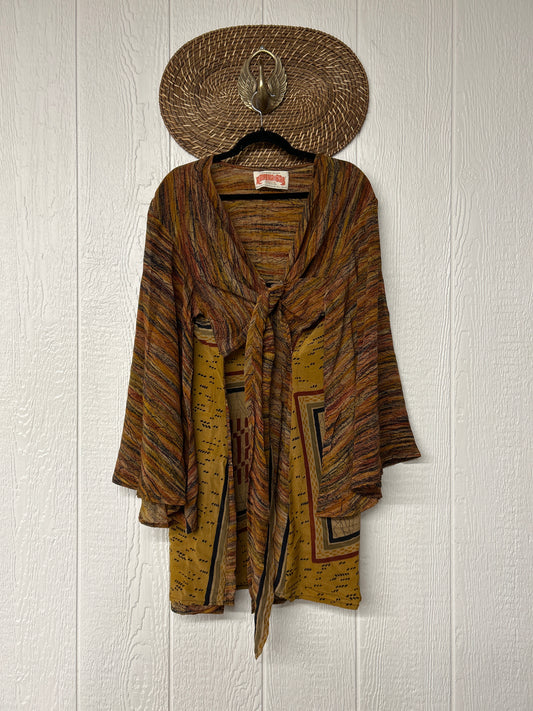 Crepe Sari Shortie Spellbound Kimono 0426 018