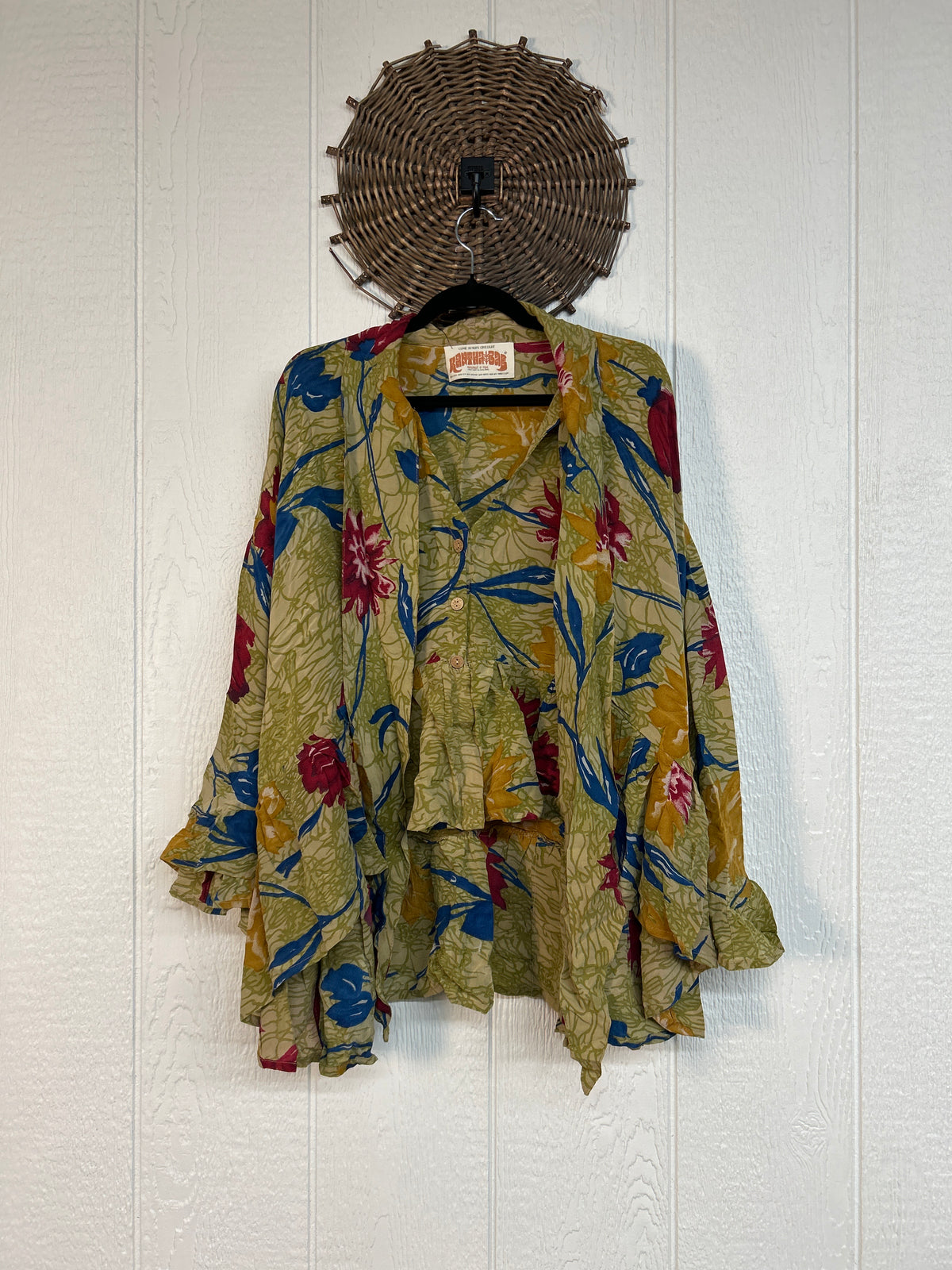 Crepe Sari Wild Rose Top 1026 078