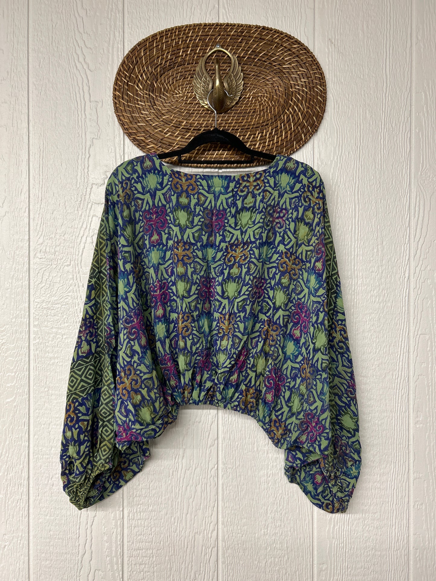Crepe Sari Luna Crop Top 0526 007