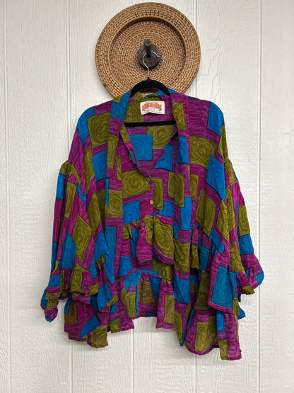 Crepe Sari Wild Rose Top 1225 068