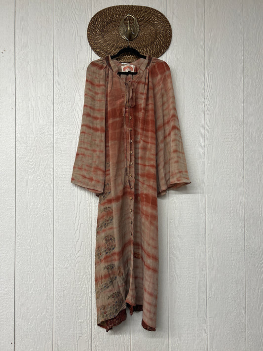 Crepe Sari Woodstock Duster Dress 0226 096