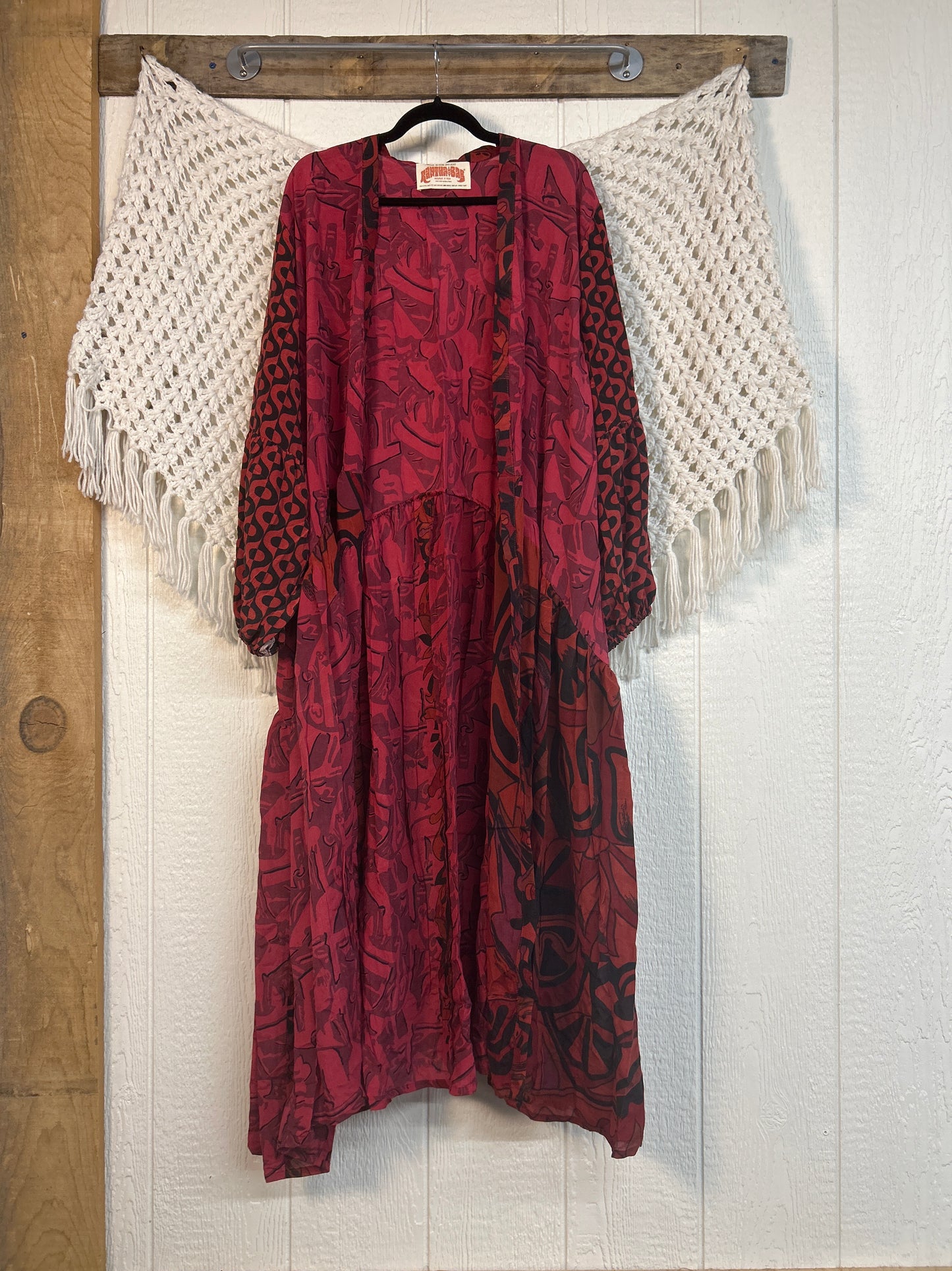 RETAIL Crepe Sari Evermore Kimono 0326 074