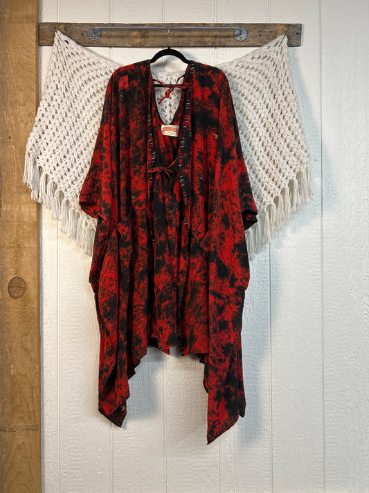 Crepe Sari Orchid Kimono 0626 254