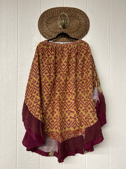Pareo Kantha Wild Rose Skirt 0426 019
