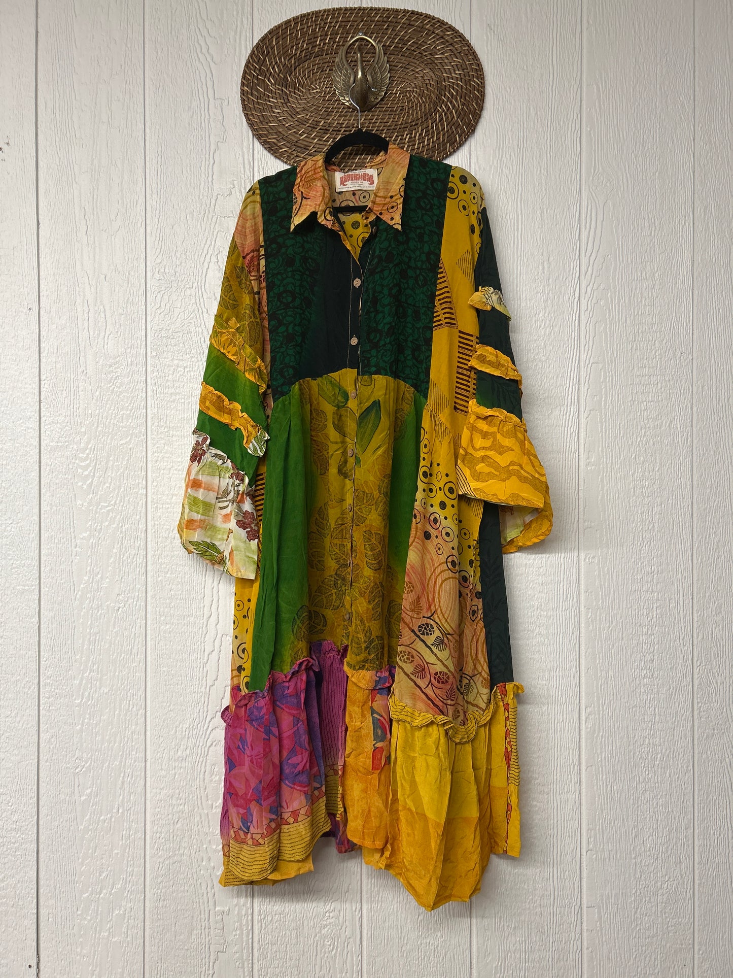 Crepe Sari Rhiannon Duster Dress 0226 063