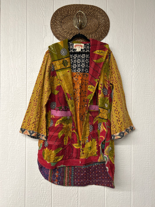 Fine Kantha Drifter Coat 1125 029