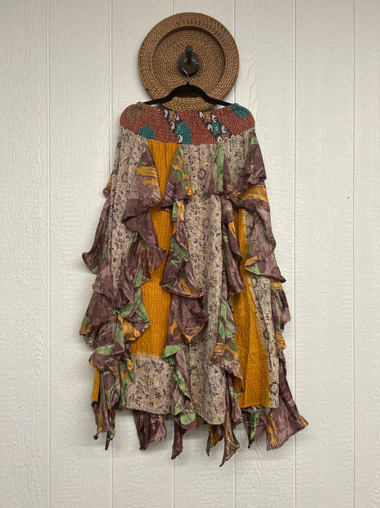Pareo Kantha Willow Maxi Skirt 0826 002