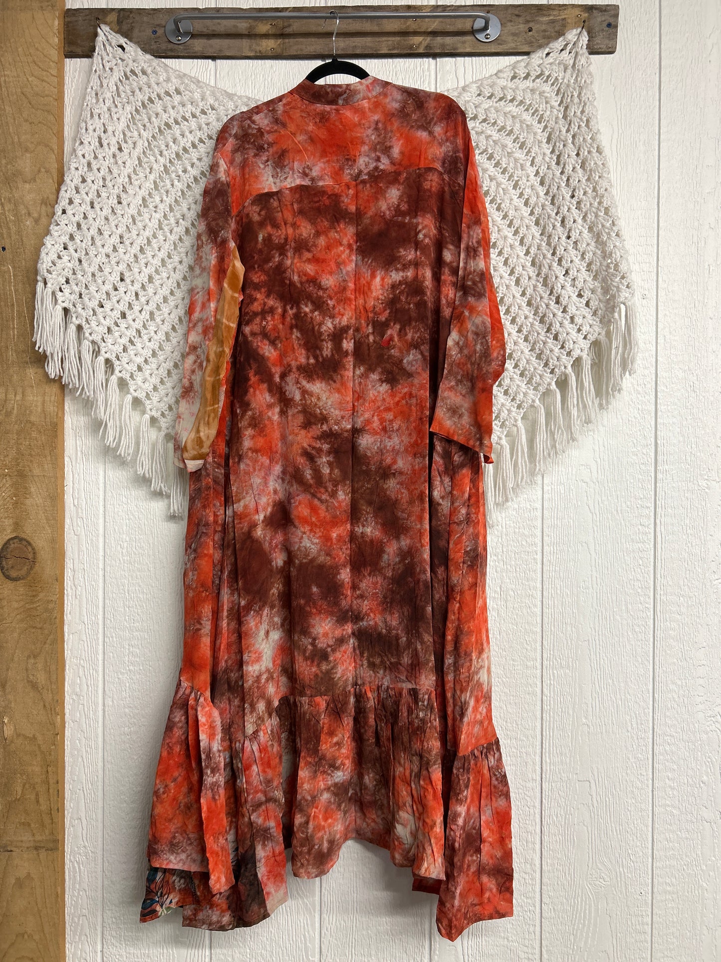 Crepe Sari Dahlia Duster Dress 0326 137