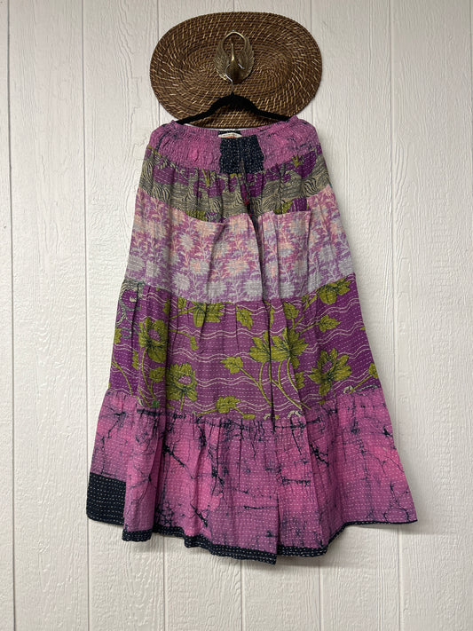 RETAIL Pareo Kantha Lotus Maxi Skirt 0826 155