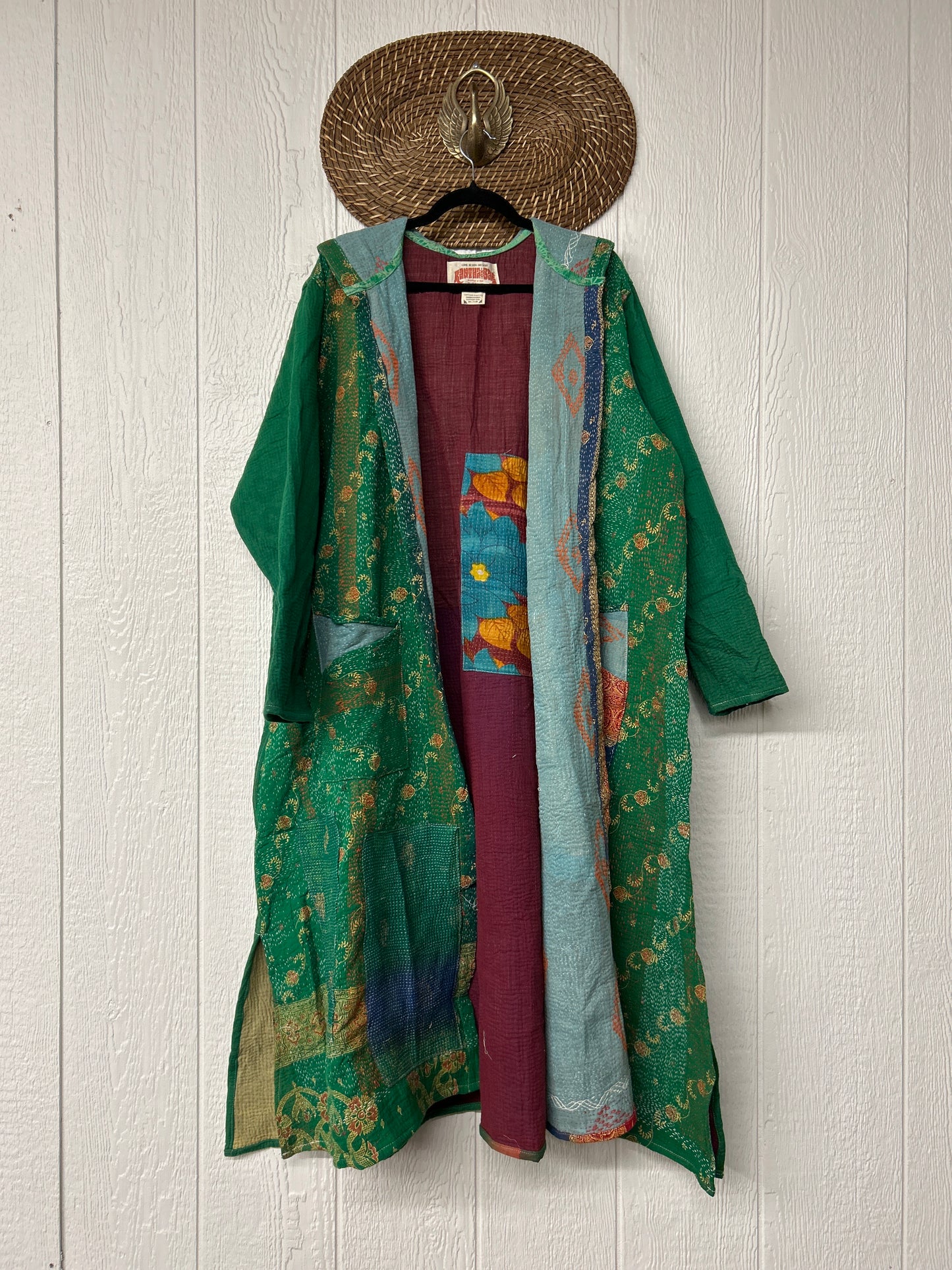 Fine Kantha Rising Sun Coat 1125 026