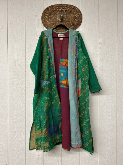 Fine Kantha Rising Sun Coat 1125 026