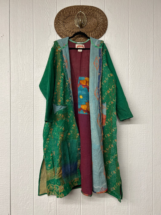 Fine Kantha Rising Sun Coat 1125 026