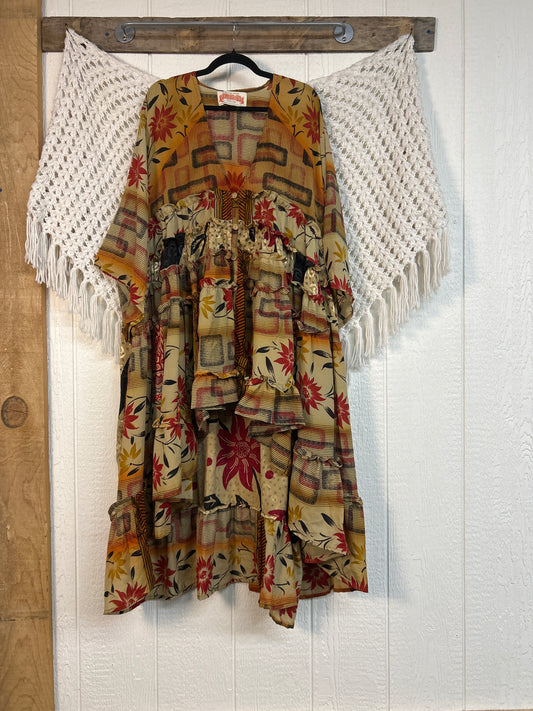 Rasgulla Sari Rhiannon Kimono 0826 069