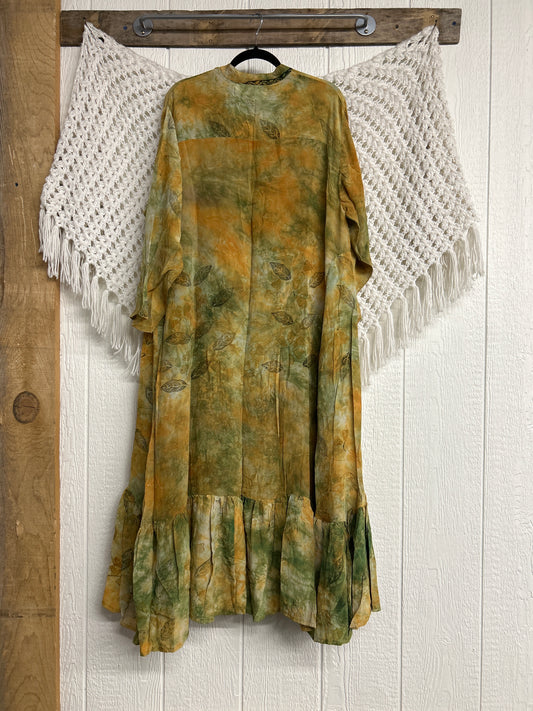 Crepe Sari Dahlia Duster Dress 0326 004