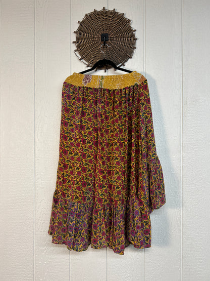 Crepe Sari Dahlia Skirt 1026 200