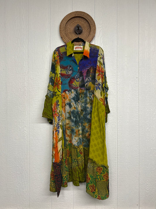 Crepe Sari Rhiannon Duster Dress 0226 203