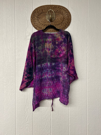 Crepe Sari Hi Lo Butterfly Top 0726 171