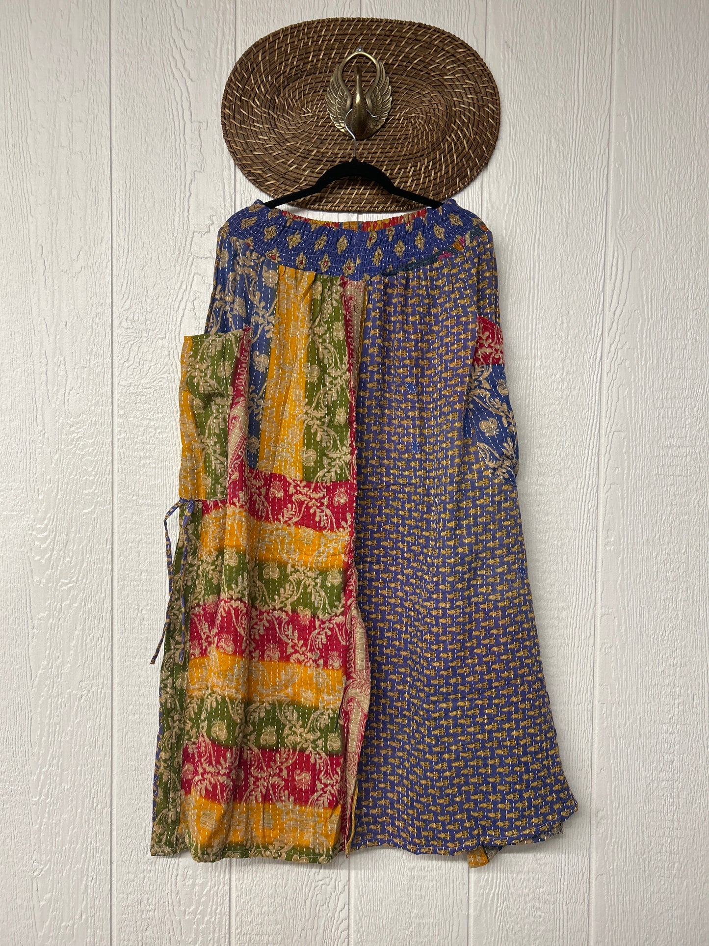 Pareo Kantha Butterfly Cargo Skirt 0426 033