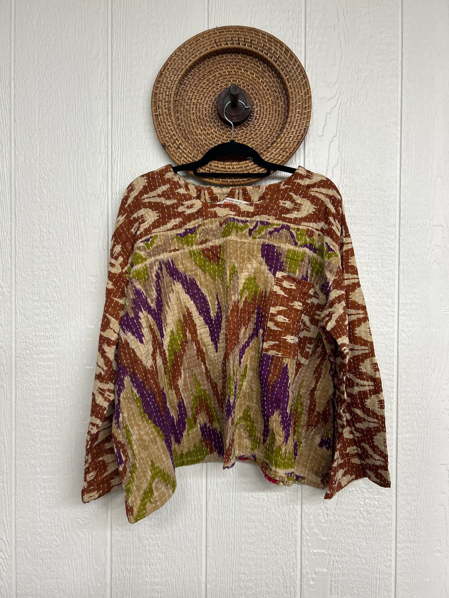 Pareo Kantha Wanderer Pocket Crop Top 0226 047