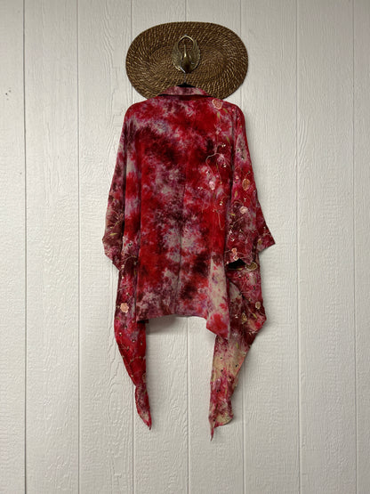 Crepe Sari Summer Nirvana Button Down 0626 159