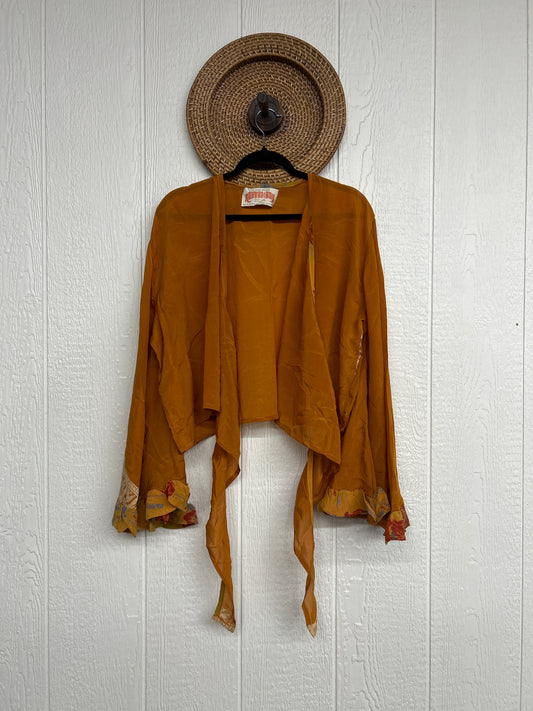 Crepe Sari Zeppelin Crop Shrug 0426 132