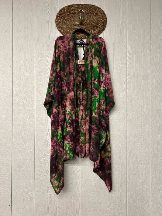 Crepe Sari Orchid Kimono 0626 136