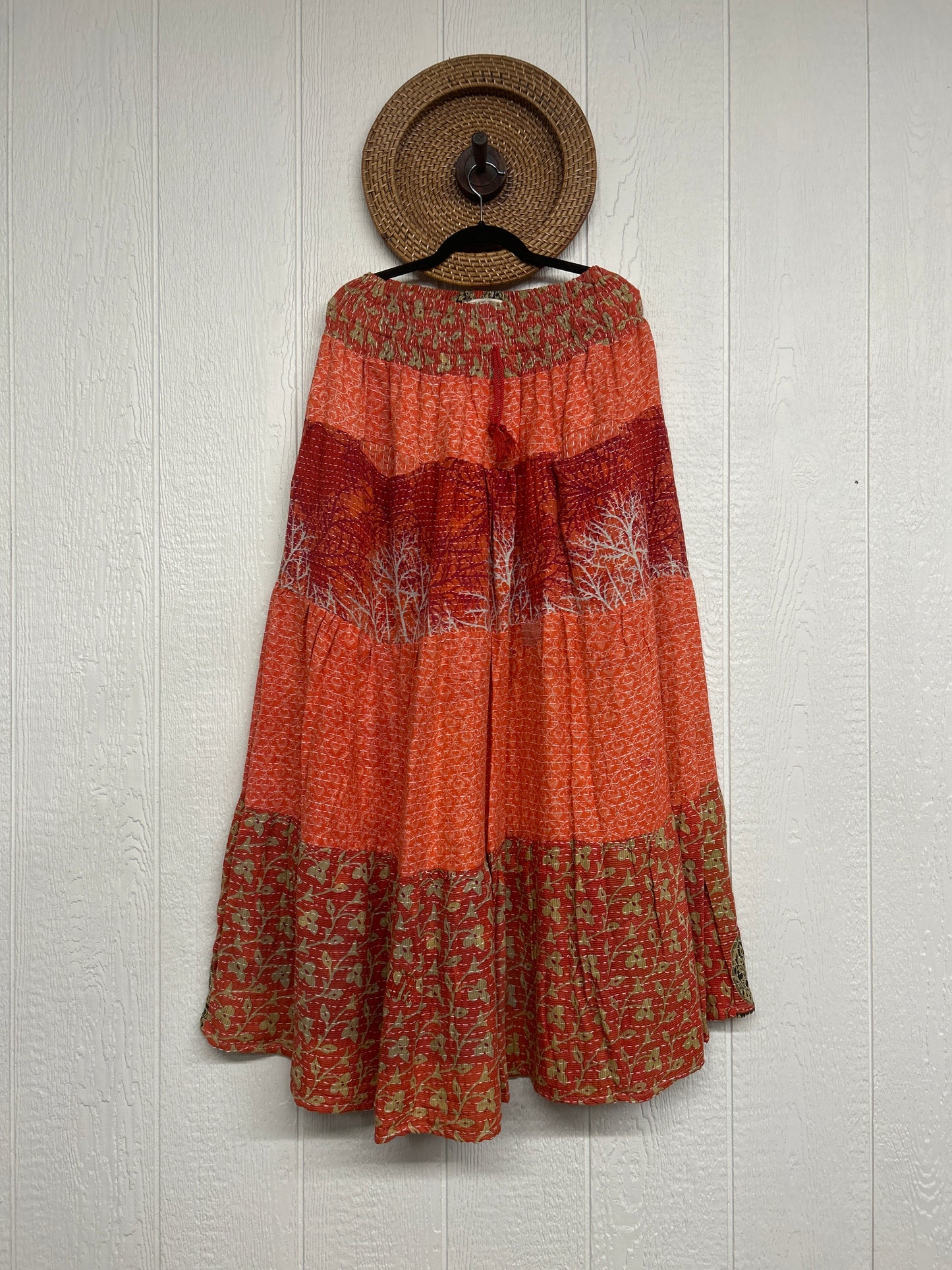 Pareo Kantha Lotus Maxi Skirt 0826 098