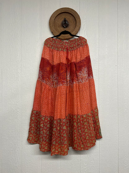 Pareo Kantha Lotus Maxi Skirt 0826 098