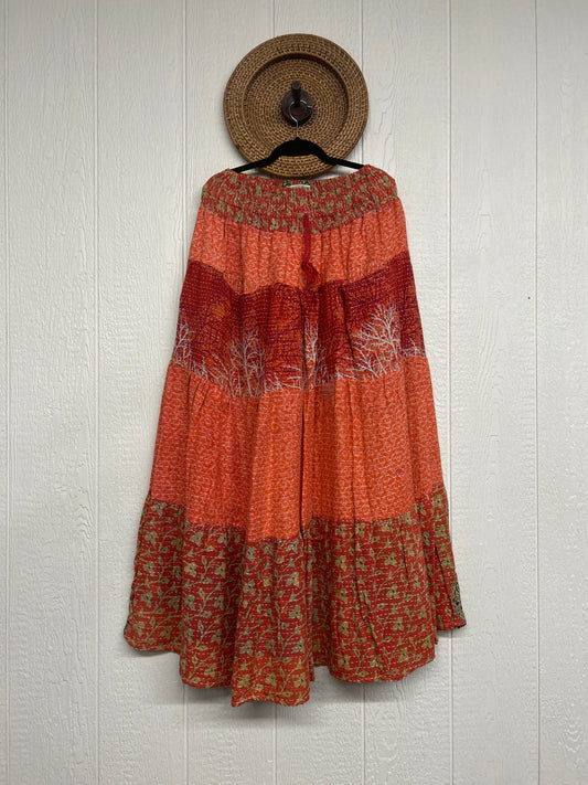 Pareo Kantha Lotus Maxi Skirt 0826 098