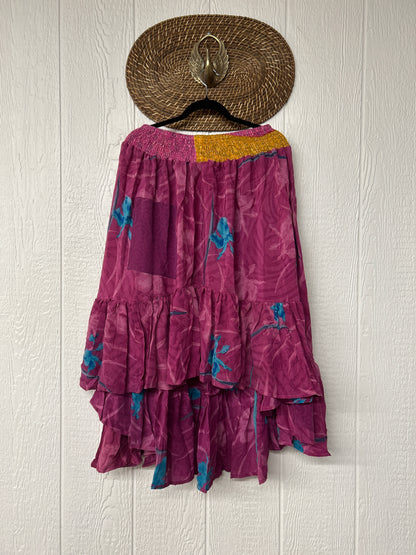 Crepe Sari Dahlia Skirt 1026 050