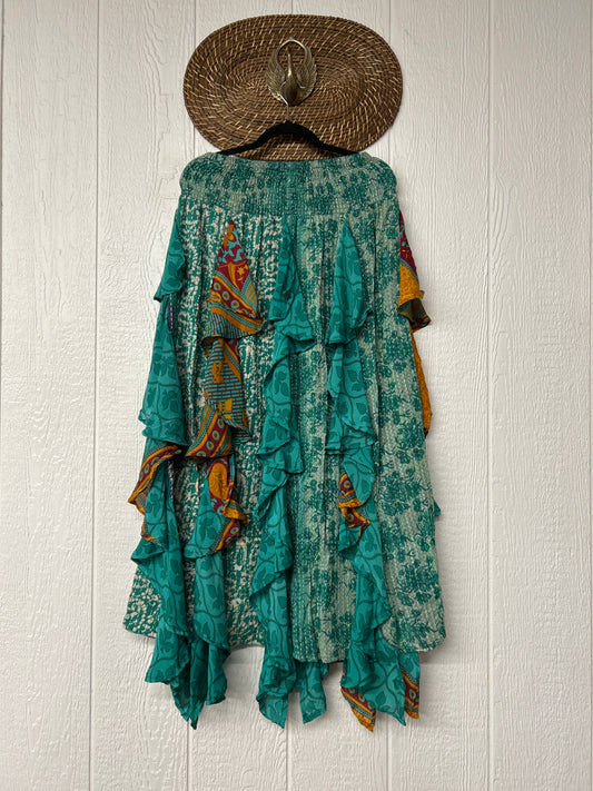 Pareo Kantha Willow Maxi Skirt 0826 261