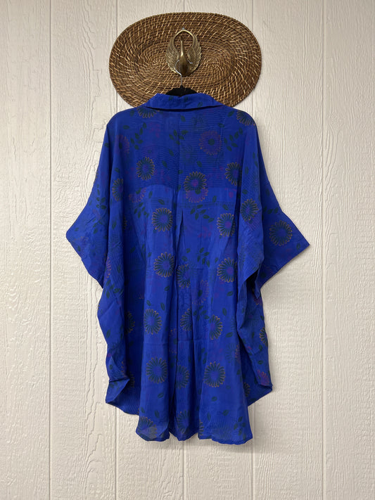 Crepe Sari Free To Be Button Down 0626 140