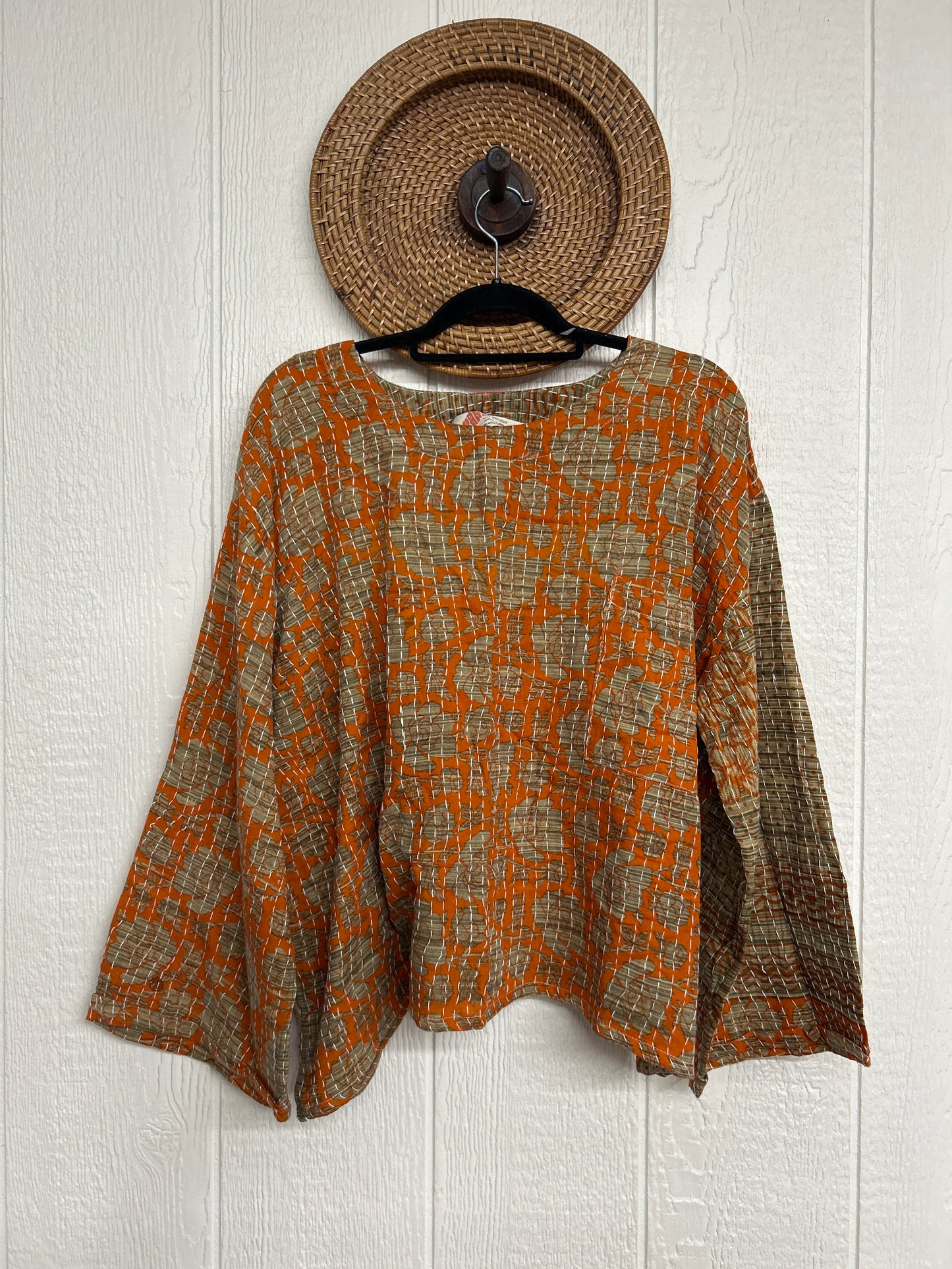 Pareo Kantha Wanderer Pocket Crop Top 0226 092