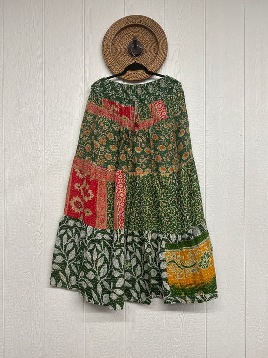 Pareo Kantha Lotus Maxi Skirt 0826 009