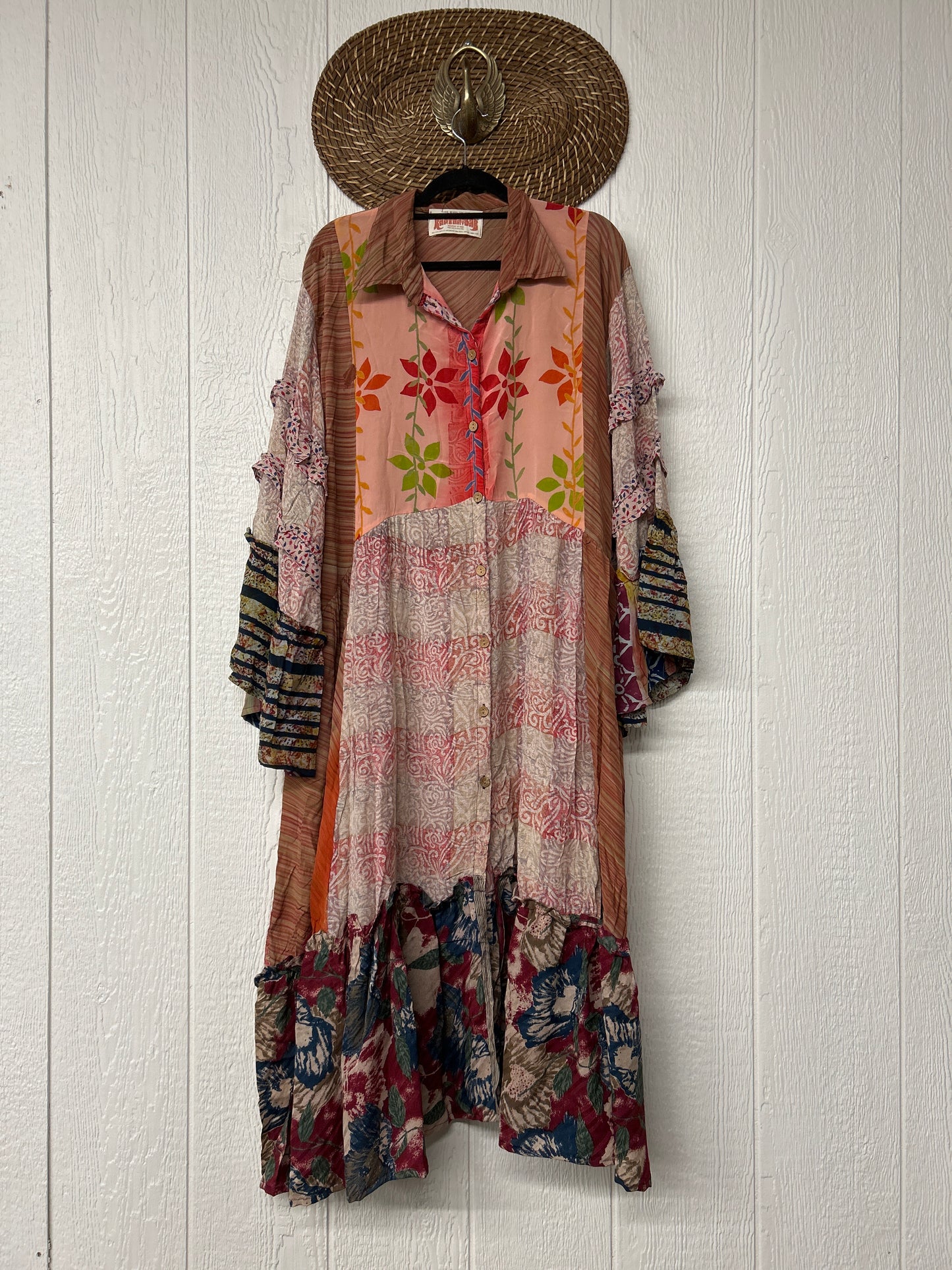 Crepe Sari Rhiannon Duster Dress 0226 128